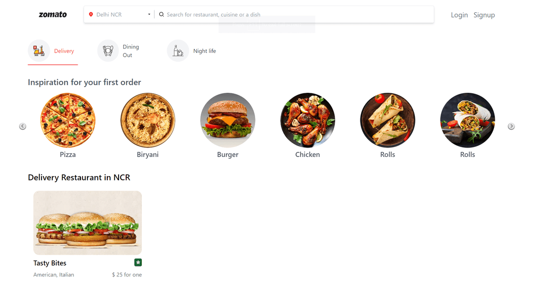 Zomato Clone